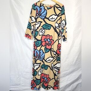 Traffic People Dreamin Pop Art Artsy Retro-inspired Bold Floral Maxi Dress